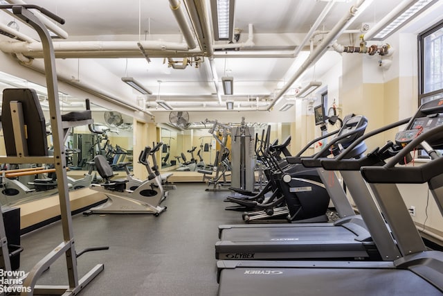 view of exercise room