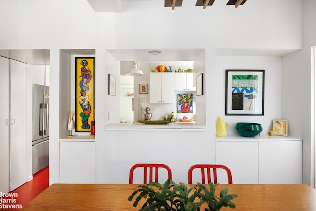 view of dining area