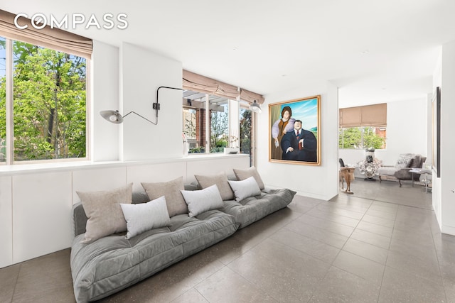 living area with plenty of natural light