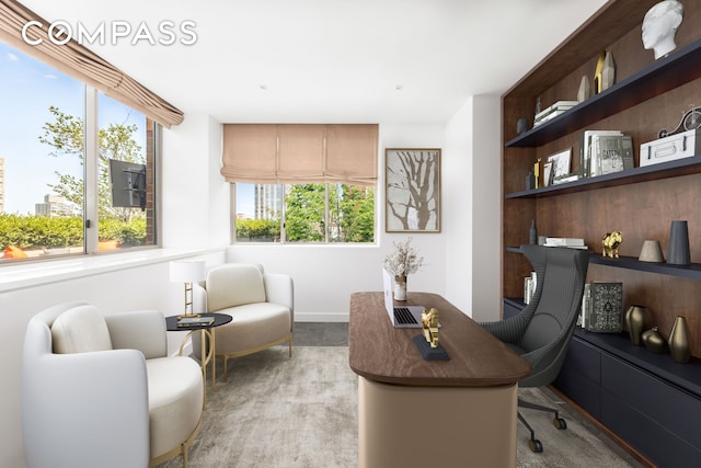 350 E 82nd St Unit 14Ab, New York City, NY 10028 - office space with light colored carpet, plenty of natural light, and baseboards