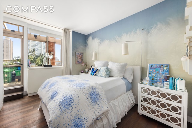 350 E 82nd St Unit 14Ab, New York City, NY 10028 - bedroom with dark wood-style floors