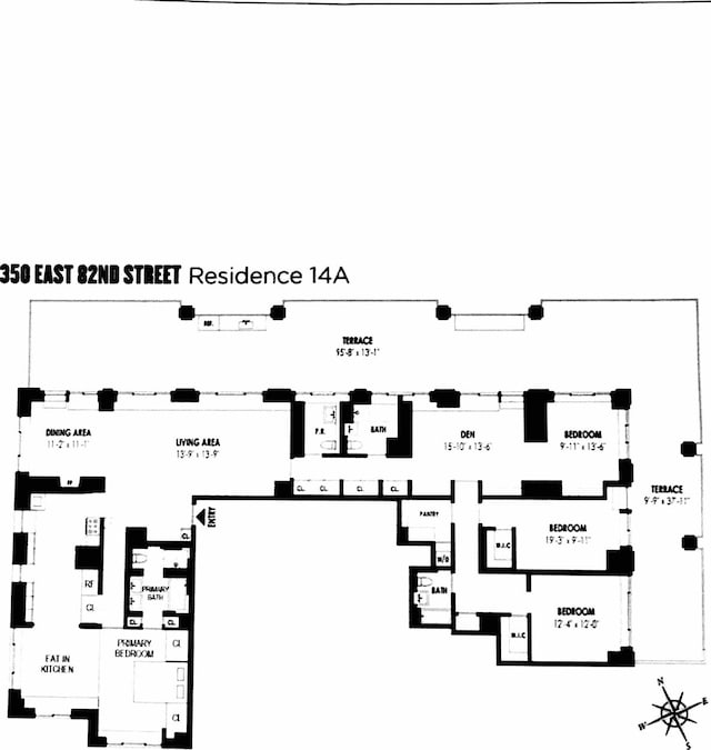 350 E 82nd St Unit 14Ab, New York City, NY 10028 - room layout