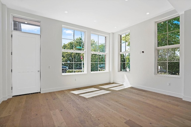 interior space with light wood-type flooring