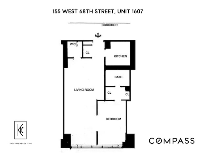 155 W 68th St Unit 1607, New York City NY, 10023, 1 bedrooms, 1 bath condo for sale