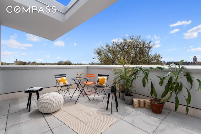 balcony featuring a patio