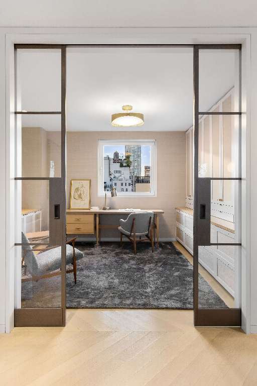 bathroom with vanity and walk in shower