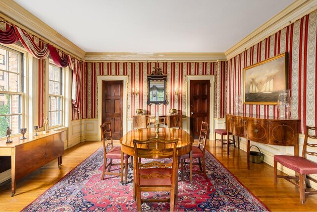 empty room with hardwood / wood-style flooring