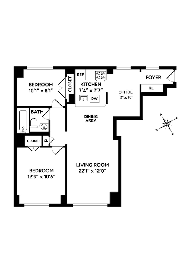 floor plan / room layout