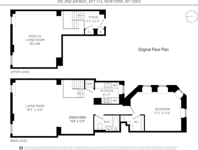 305 2nd Ave Unit 516, New York City, NY 10003 - view of room layout