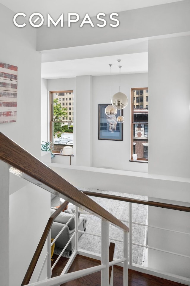 interior space featuring wood finished floors