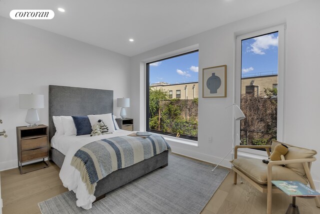 57 Summit St, New York City, NY 11231 - bedroom featuring wood finished floors and recessed lighting