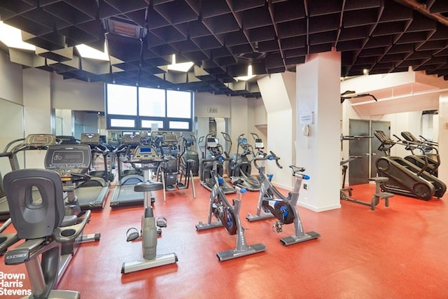 view of workout area