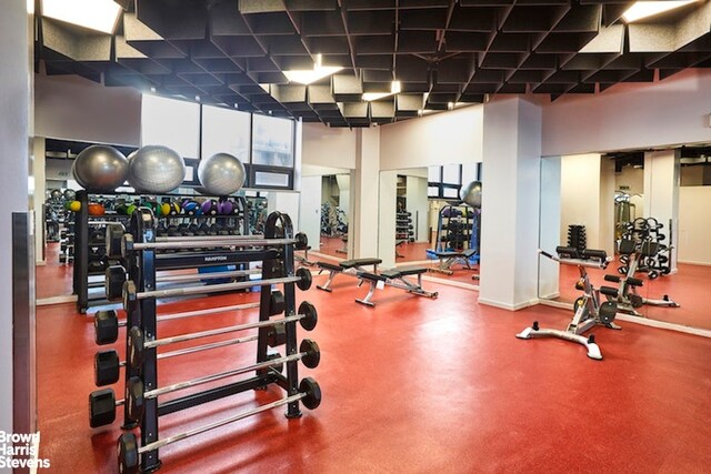 view of workout room