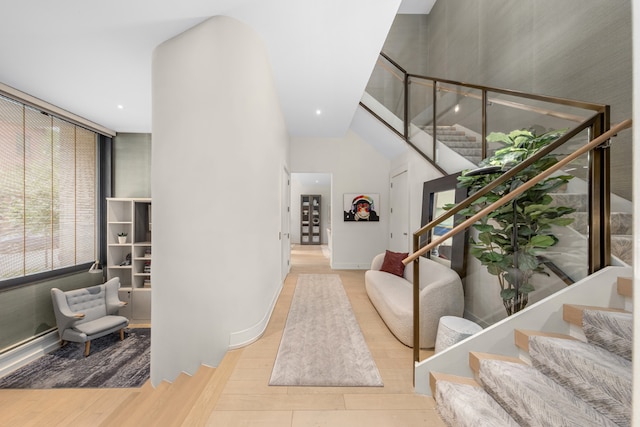 interior space featuring hardwood / wood-style flooring