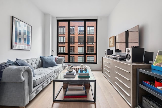 438 E 12th St Unit 4T, New York City, NY 10009 - living area featuring light wood finished floors
