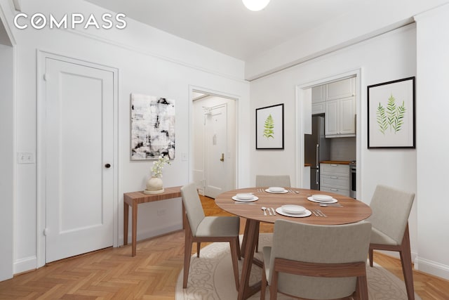 dining area with baseboards