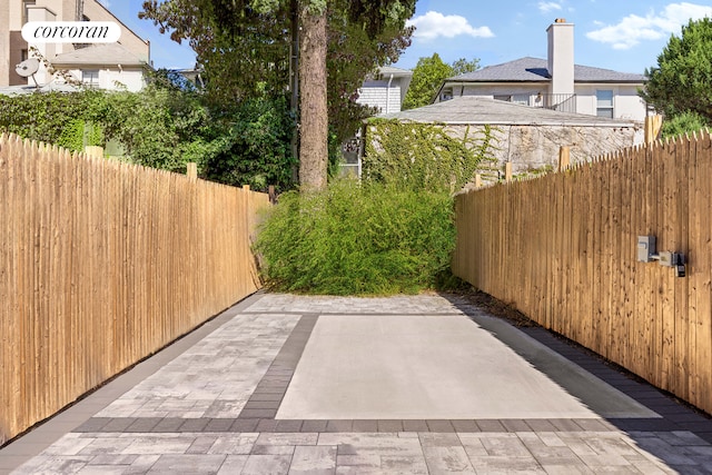 view of patio with fence