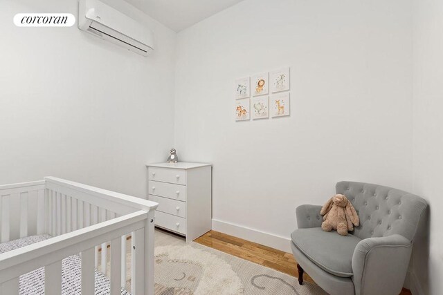 bedroom featuring hardwood / wood-style floors