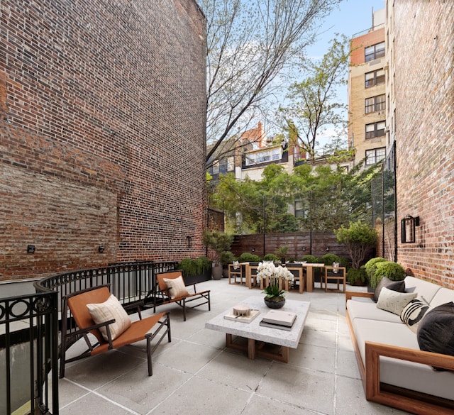 view of patio / terrace with outdoor lounge area