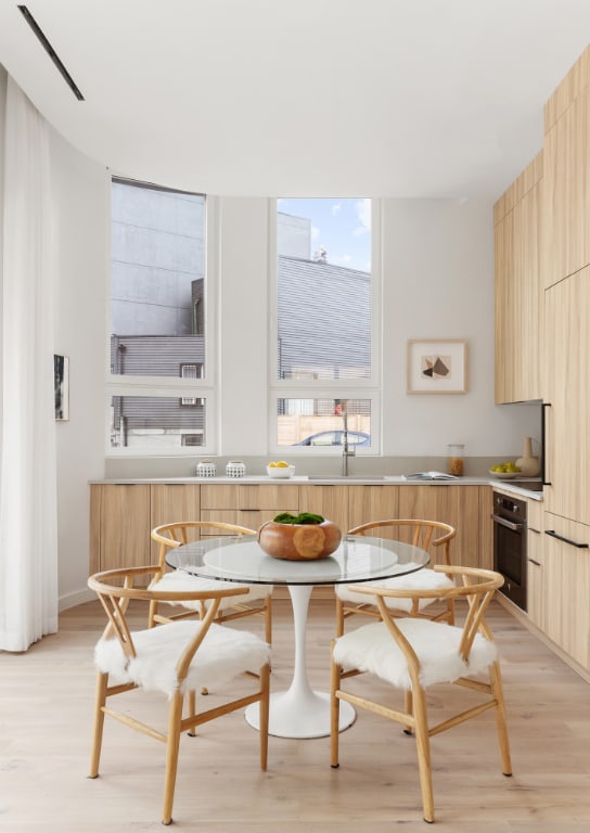 dining room featuring light wood-type flooring