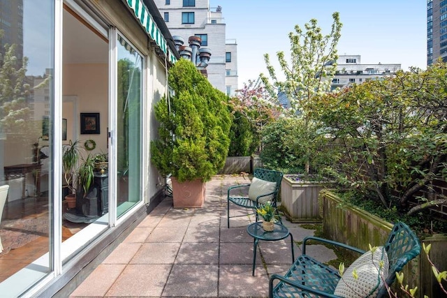 balcony featuring a patio