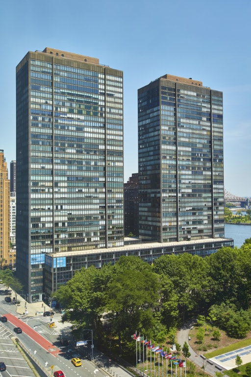 view of building exterior featuring a water view