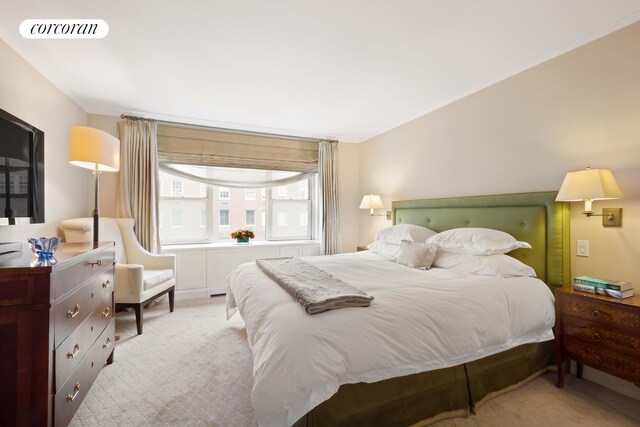 bedroom featuring carpet floors and visible vents