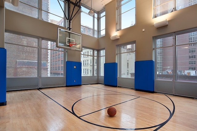 view of basketball court featuring community basketball court