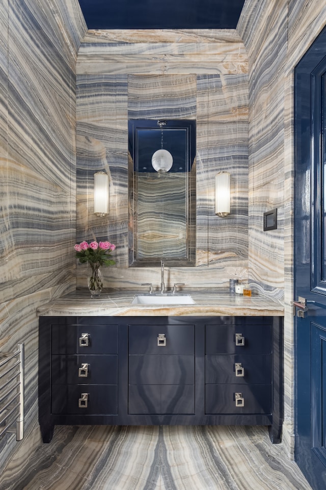 bathroom with vanity
