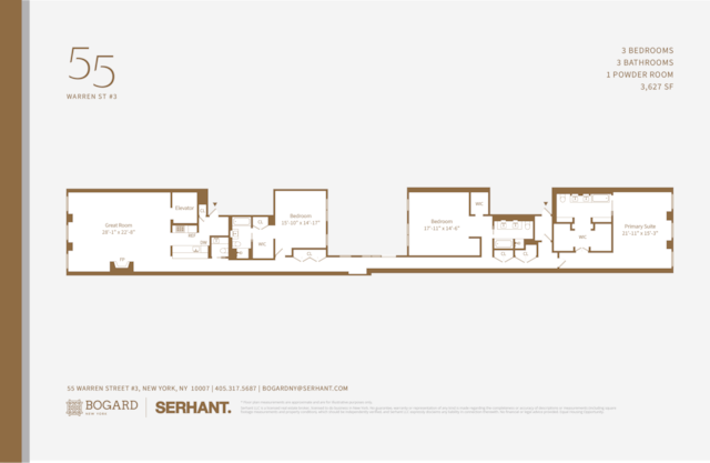 55 Warren St Unit 3, New York City, NY 10007 - property floor plan