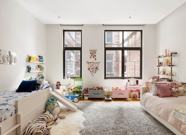 bedroom featuring multiple windows