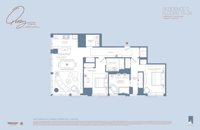 50 Bridge Park Dr Unit 26D, New York City, NY 11201 - view of room layout