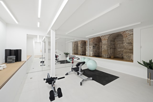 view of exercise room