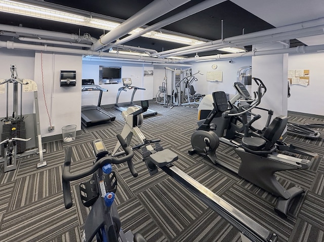 view of exercise room