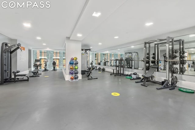 view of gym