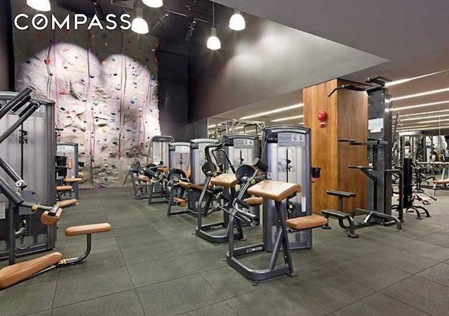 view of workout area