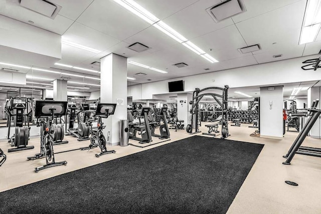 view of exercise room