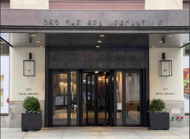 view of exterior entry