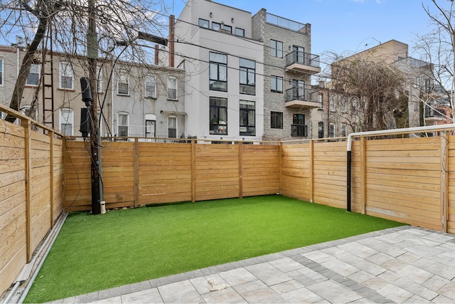 view of sport court featuring a fenced backyard