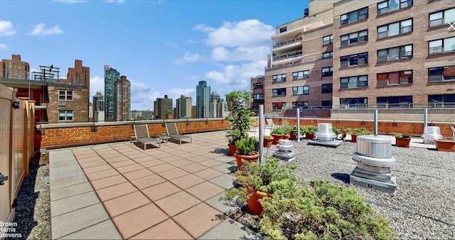 view of patio featuring central AC unit