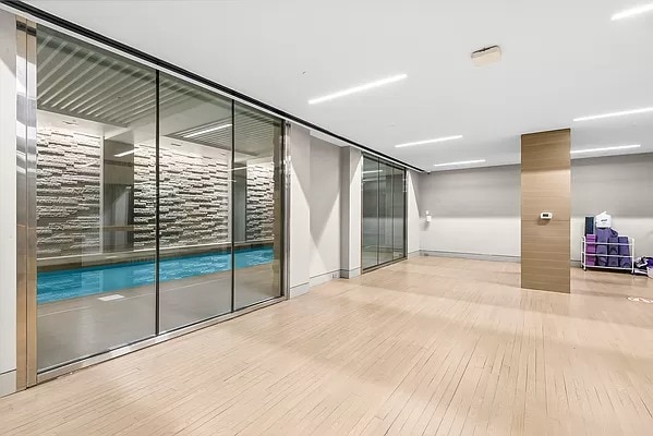 interior space with light wood-style flooring