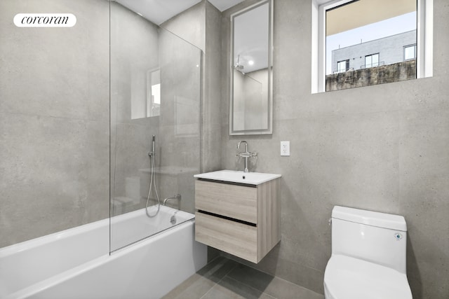 625 Rogers Ave Unit 6C, New York City, NY 11225 - full bath with toilet, vanity, shower / washtub combination, and plenty of natural light