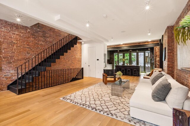 back of property featuring french doors