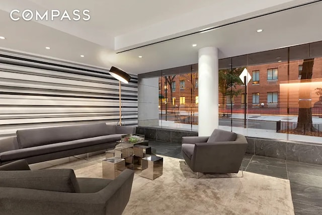 425 W 53rd St Unit 419, New York City, NY 10019 - community lobby featuring recessed lighting
