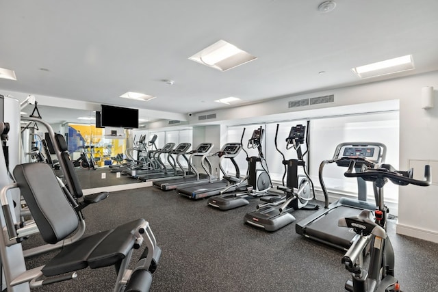 view of exercise room