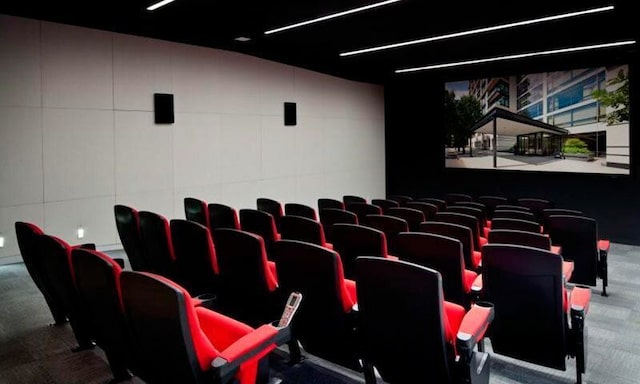 170 E End Ave Unit 2G, New York City, NY 10128 - view of carpeted home theater