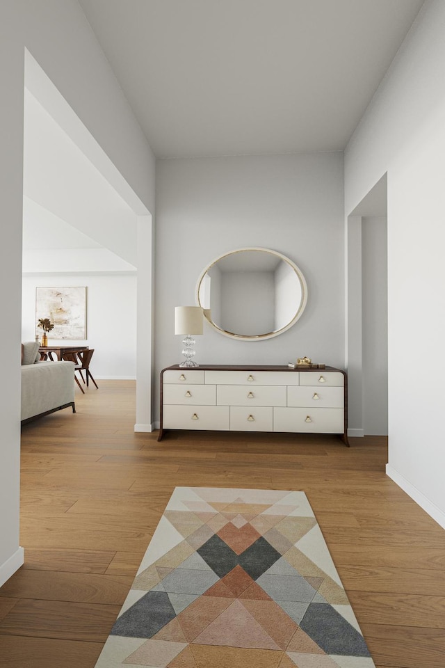 170 E End Ave Unit 2G, New York City, NY 10128 - hall with baseboards and wood finished floors