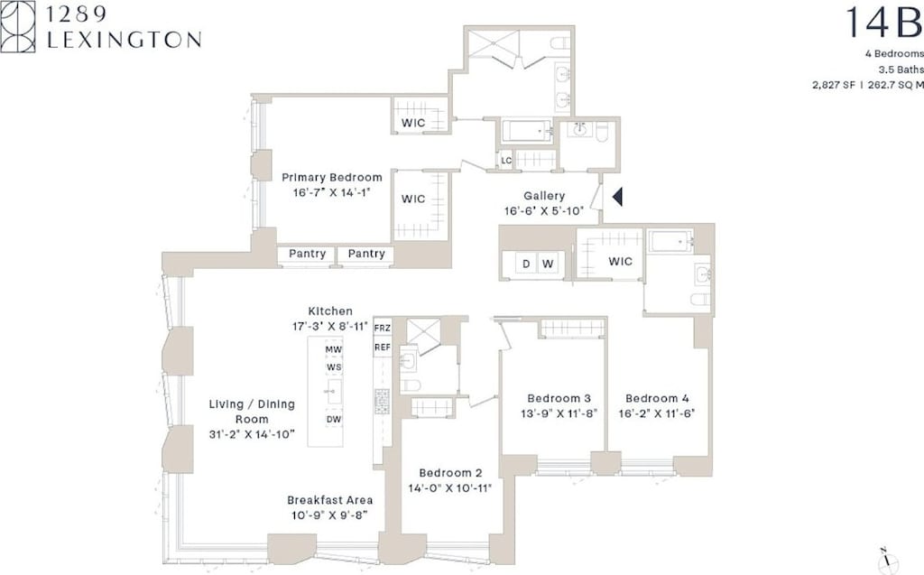 1289 Lexington Ave Unit 14B, New York City, NY 10028 - room layout