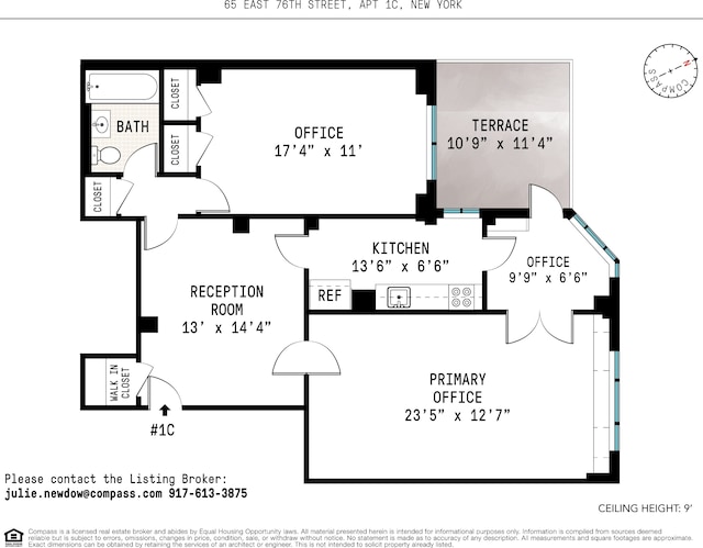 65 E 76th St Unit 1C, New York City, NY 10021 - property floor plan