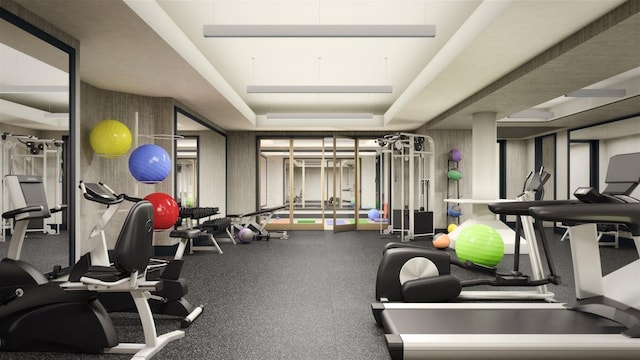 view of gym